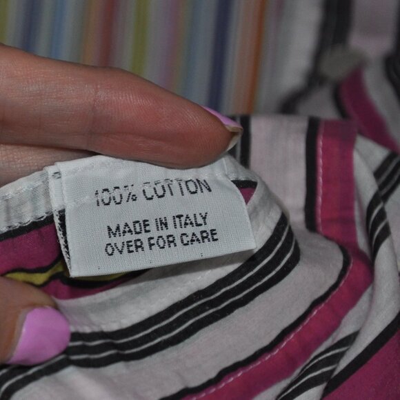 Alessandro Gherardeschi Multi Colour Stiped Plaid Snap Button Shirt XL - Picture 5 of 5